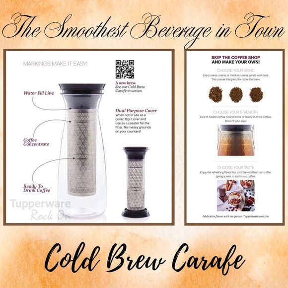 Tupperware Cold Brew Coffee Carafe - Tea Loose Leaf or Tea Bags - Coffee NWT - Picture 5 of 7